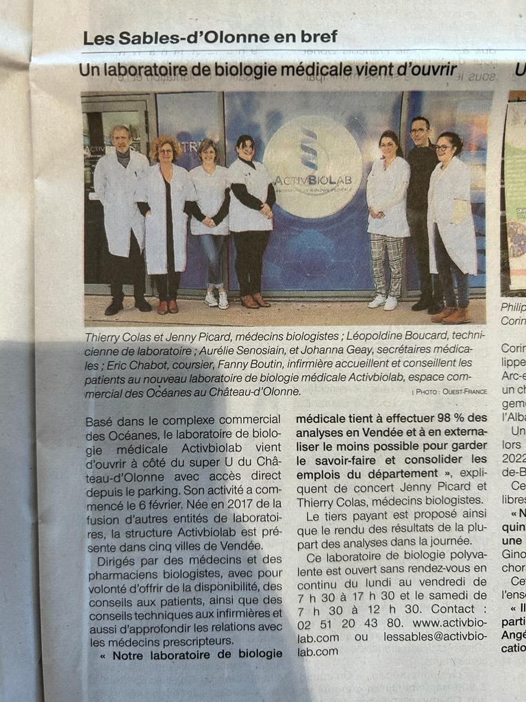 Article ouest france