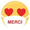 Smiley merci coeur